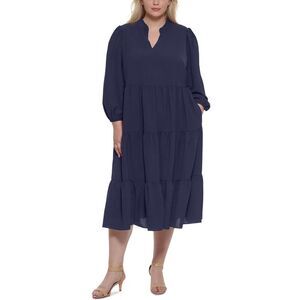 Jessica Howard Midnight Blue Long Sleeve Dress